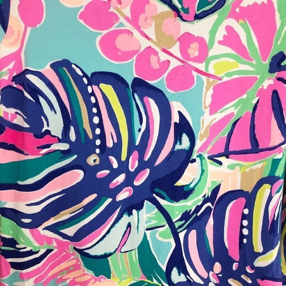 Lilly Pulitzer Vero Tunic Top Multi Exotic Garden Print Women's Size XS - Picture 4 of 7